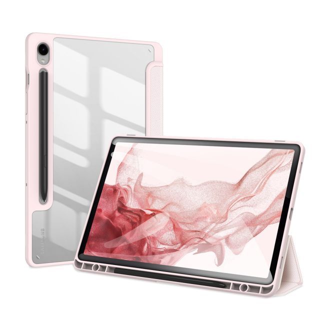 Dux Ducis - Samsung Galaxy Tab S9 / S9 FE Hülle - Leder Bookcover - Toby Series - pink