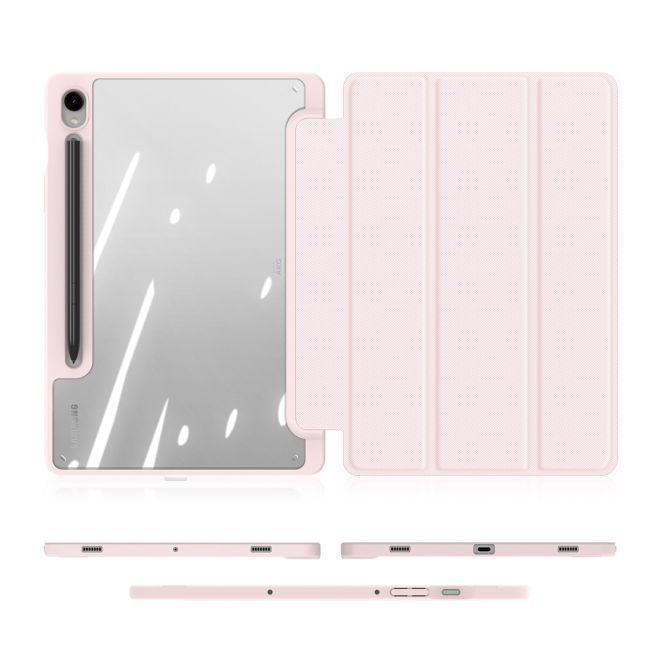 Dux Ducis - Samsung Galaxy Tab S9 / S9 FE Hülle - Leder Bookcover - Toby Series - pink
