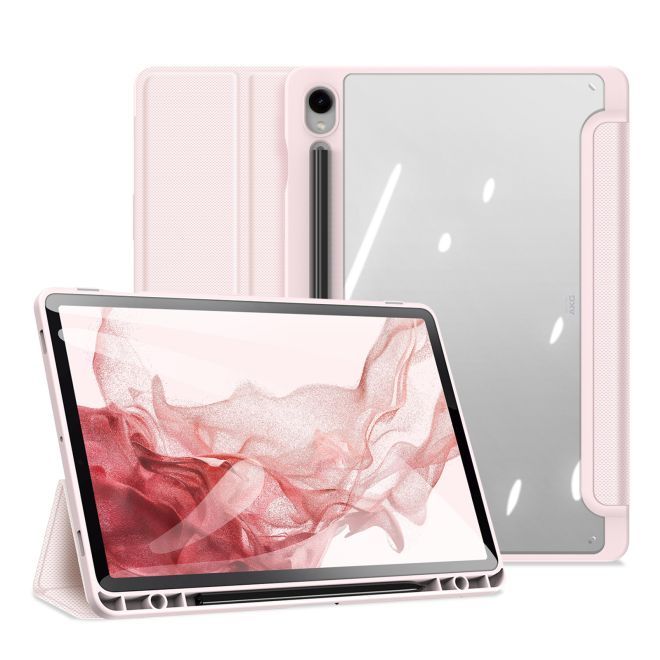 Dux Ducis - Samsung Galaxy Tab S9 / S9 FE Hülle - Leder Bookcover - Toby Series - pink