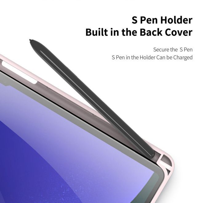 Dux Ducis - Samsung Galaxy Tab S9+ Hülle - Leder Bookcover - Toby Series - pink