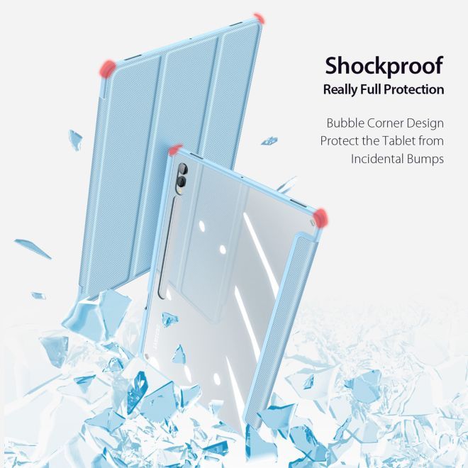 Dux Ducis - Samsung Galaxy Tab S9 Ultra / S8 Ultra Hülle - Leder Bookcover - Toby Series - blau