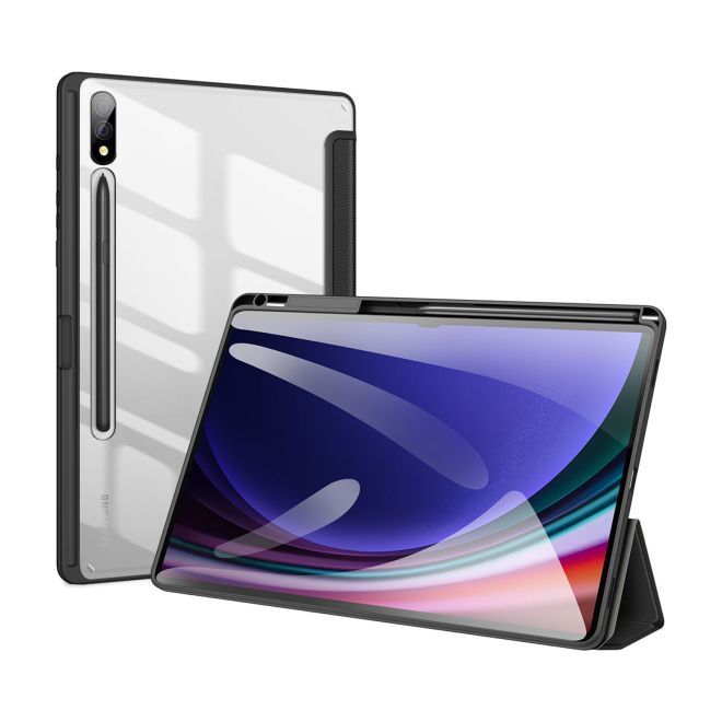 Dux Ducis - Samsung Galaxy Tab S9+ Hülle - Leder Bookcover - Toby Series - schwarz
