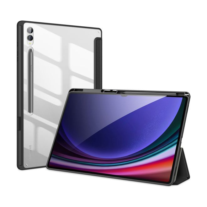 Dux Ducis - Samsung Galaxy Tab S9 Ultra / S8 Ultra Hülle - Leder Bookcover - Toby Series - schwarz