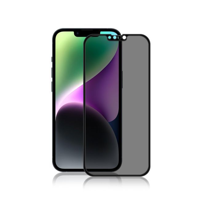 iPhone 15 Plus Privacy Panzerglas 3D Full Cover - Displayschutz (0.33 mm) - schwarz