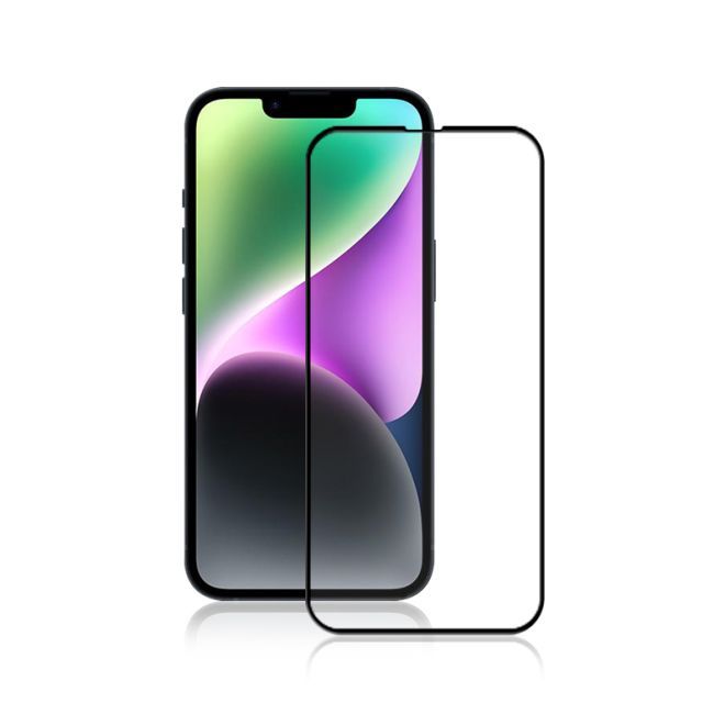 iPhone 15 Plus Panzerglas 2.5D Full Cover - Full Glue Displayschutz (0.33 mm) - schwarz