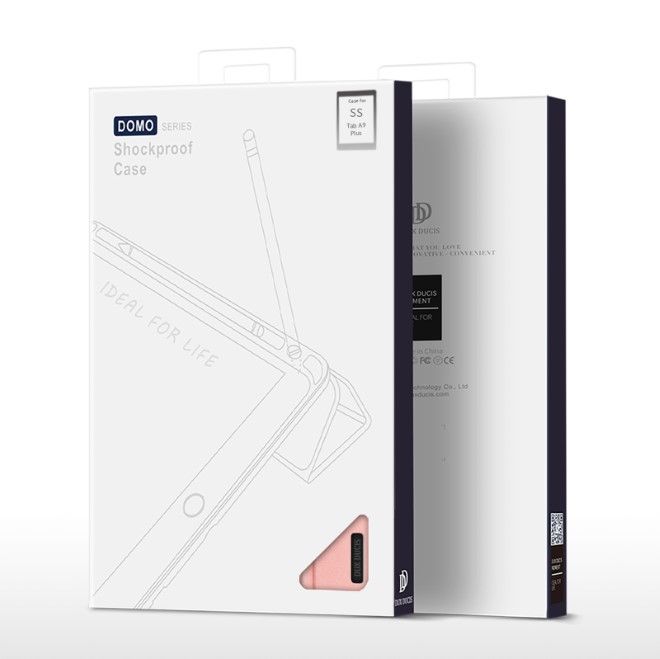 Dux Ducis - Samsung Galaxy Tab A9+ Hülle - Leder Smart Flip Case - Domo Series - pink