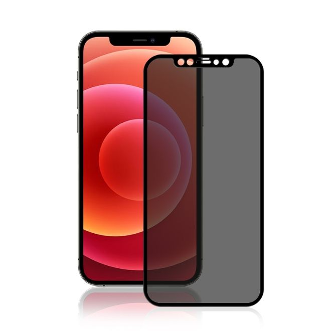 iPhone 12 mini Privacy Panzerglas 3D Full Cover - Displayschutz (0.33 mm) - schwarz