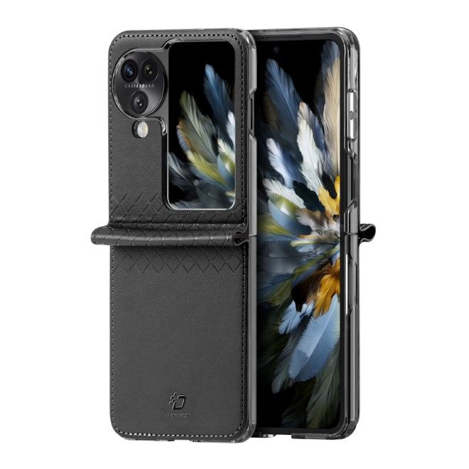Dux Ducis - Oppo Find N3 Flip Hülle - Leder Case - Bril Series - schwarz