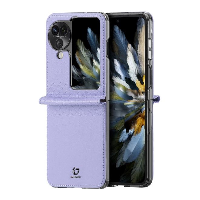 Dux Ducis - Oppo Find N3 Flip Hülle - Leder Case - Bril Series - purpur