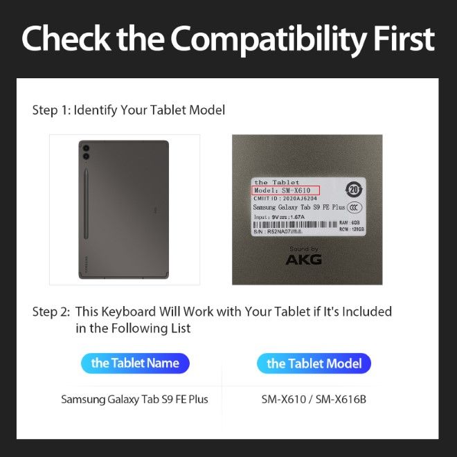 Dux Ducis - Samsung Galaxy Tab S9 FE+ (X610/X616B) Tastatur Hülle - Keyboard Case - DK Series - schwarz