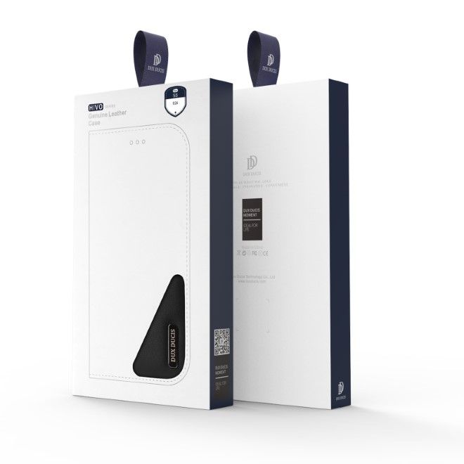 Dux Ducis - Samsung Galaxy S24 Hülle - Handy Leder Case - Hivo Series - schwarz