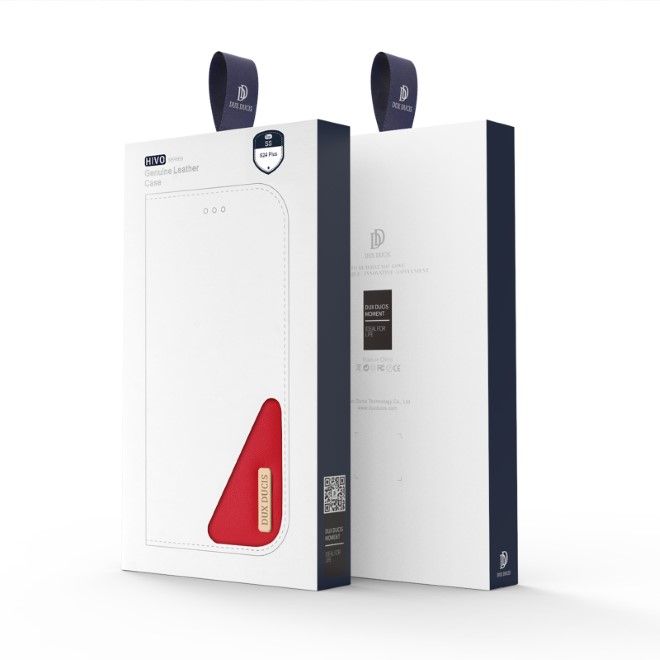 Dux Ducis - Samsung Galaxy S24+ Hülle - Handy Leder Case - Hivo Series - rot