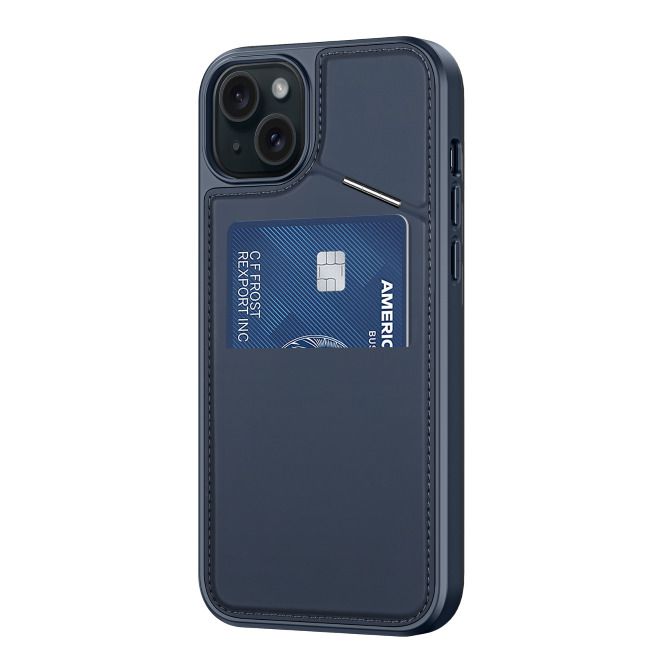 Dux Ducis - iPhone 15 Hülle - PC und TPU Hardcase - Rafi II Mag Series - blau