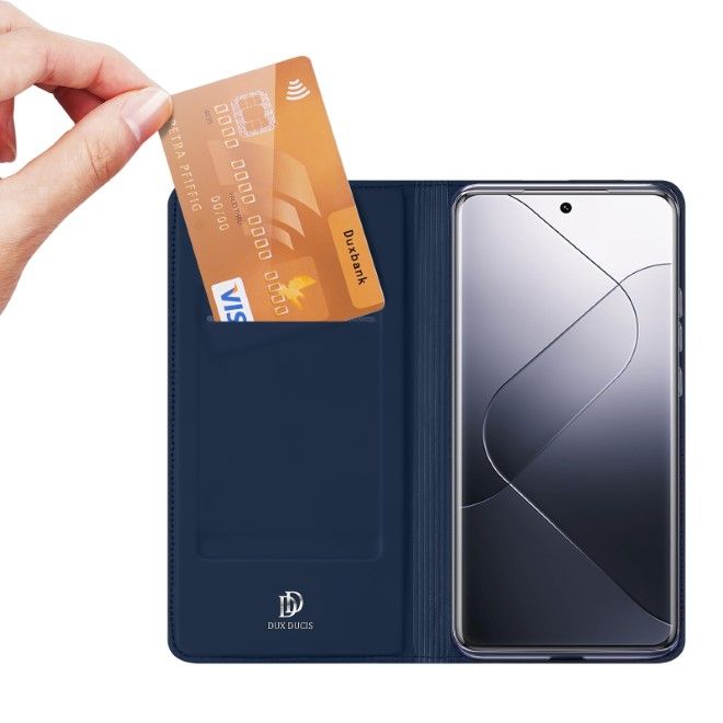 Dux Ducis - Xiaomi 14 Pro Hülle - Handy Bookcover - Skin Pro Series - blau