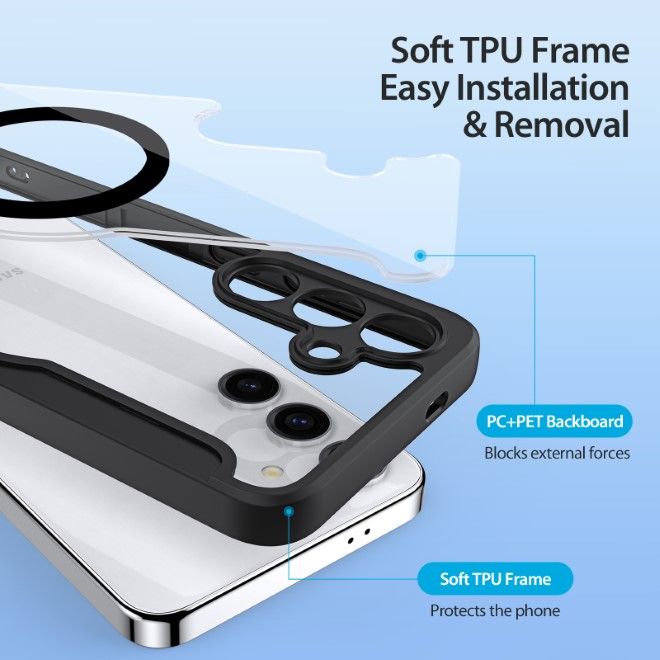 Dux Ducis - Samsung Galaxy S24 Hülle - Leder Bookcover - Skin X Pro Series - schwarz