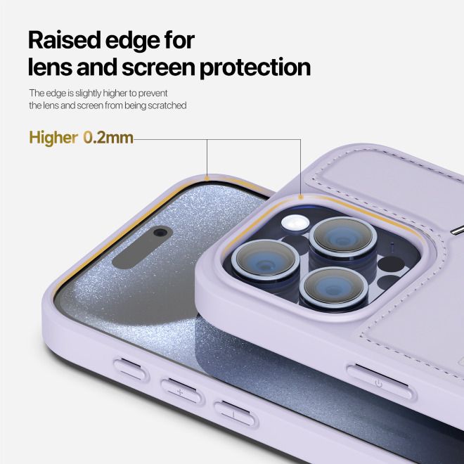 Dux Ducis - iPhone 15 Pro Max Hülle - PC und TPU Hardcase - Rafi II Mag Series - purpur