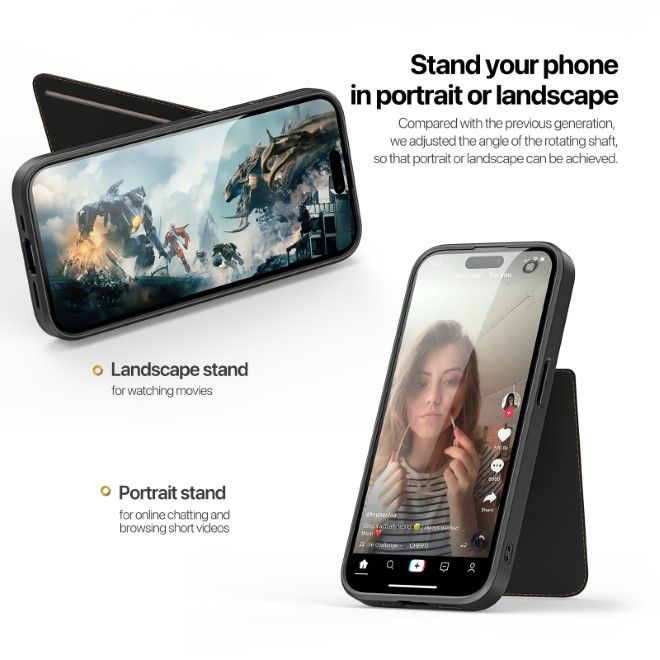 Dux Ducis - iPhone 14 / iPhone 13 Hülle - PC und TPU Hardcase - Rafi II Mag Series - schwarz