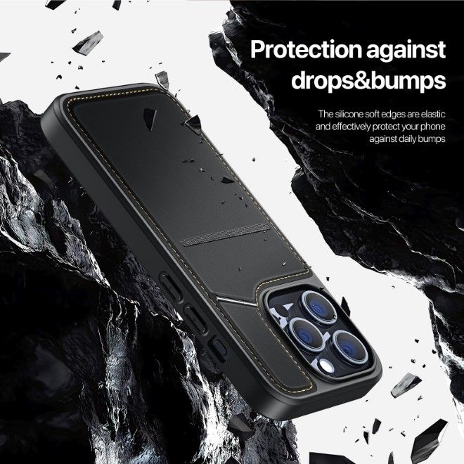 Dux Ducis - iPhone 13 Pro Hülle - PC und TPU Hardcase - Rafi II Mag Series - schwarz