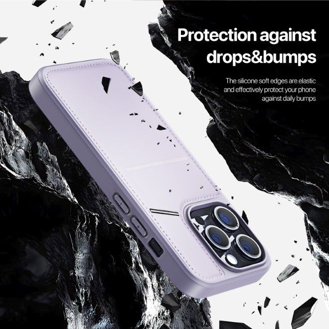 Dux Ducis - iPhone 13 Pro Hülle - PC und TPU Hardcase - Rafi II Mag Series - purpur