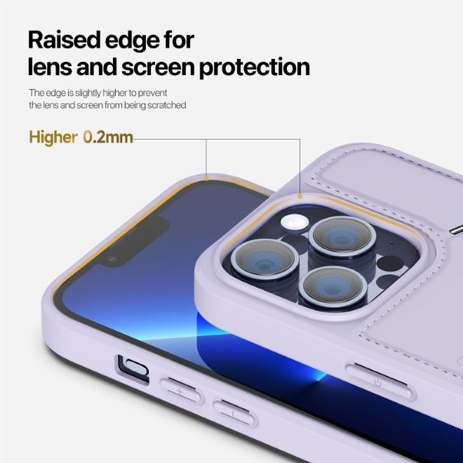 Dux Ducis - iPhone 13 Pro Hülle - PC und TPU Hardcase - Rafi II Mag Series - purpur