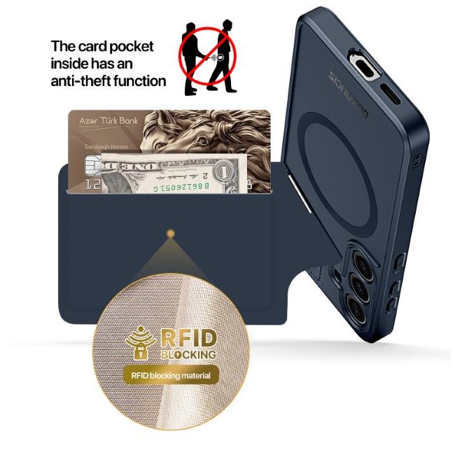 Dux Ducis - Samsung Galaxy S24+ Hülle - PC und TPU Hardcase - Rafi II Mag Series - blau