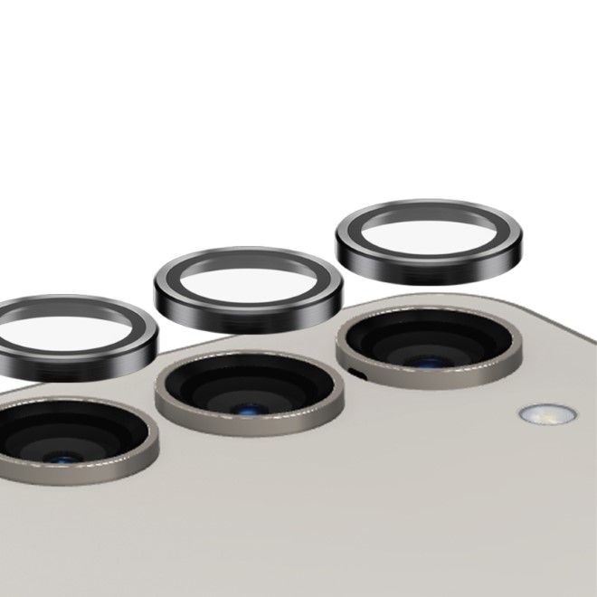 PanzerGlass - Samsung Galaxy S24 Rückseiten Kamera Schutzglas - Hoops Series (1207) - schwarz