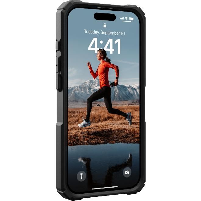 UAG - iPhone 15 Pro Hülle - Robustes Backcover - Plasma XTE Series - schwarz/orange