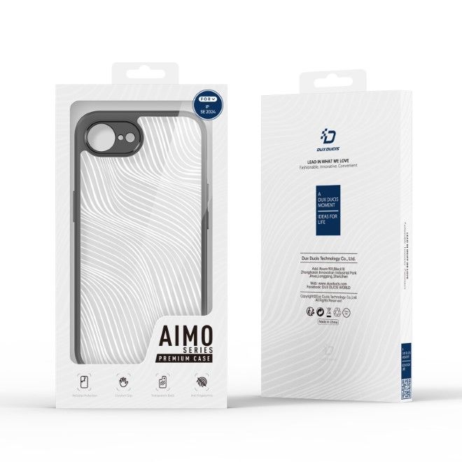 Dux Ducis - iPhone 16e Hülle - Hardcase - Aimo Series - schwarz