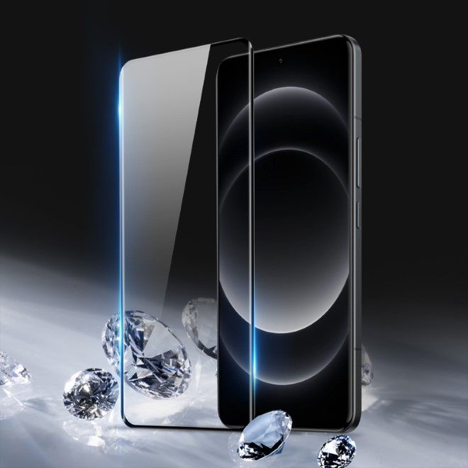 Dux Ducis - Xiaomi 14 Ultra Schutzglas - Displayschutz aus gehärtetem Glas - 9H Panzer Glas, 0.3mm dick  - schwarz