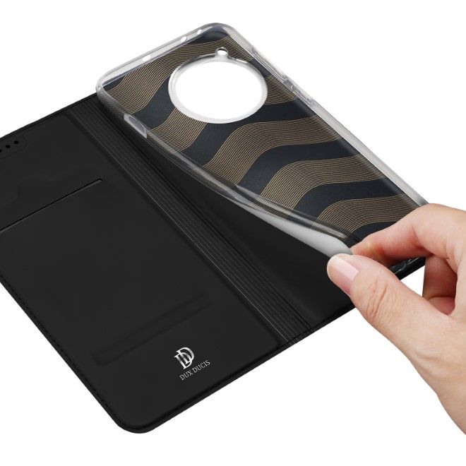 Dux Ducis - OnePlus 12R / Ace 3 Hülle - Handy Bookcover - Skin Pro Series - schwarz