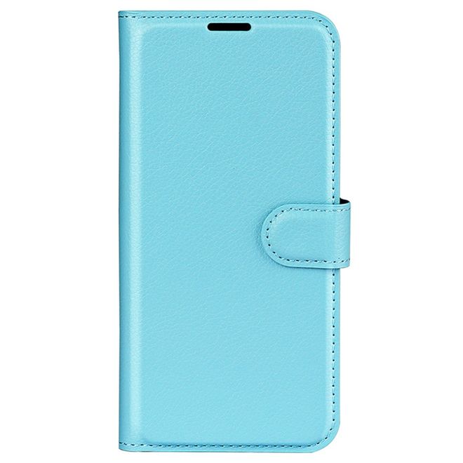 Sony Xperia 1 VI Handy Hülle - Litchi Leder Bookcover Series - blau