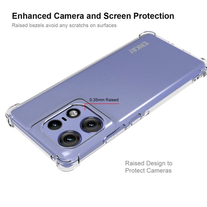 Enkay - Motorola Edge 50 Pro Hülle - Softcase TPU Series - transparent