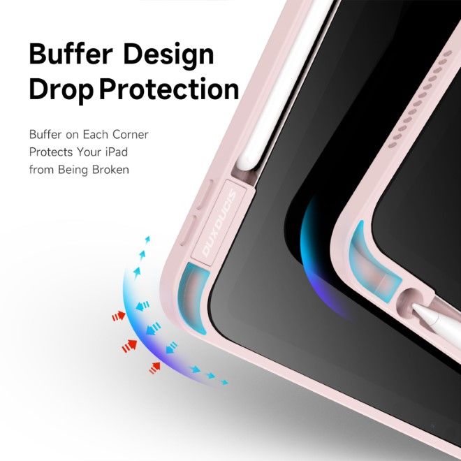 Dux Ducis - iPad Air 11 (2025/2024/2022/2020) Hülle - Leder Bookcover - Magi Series - pink