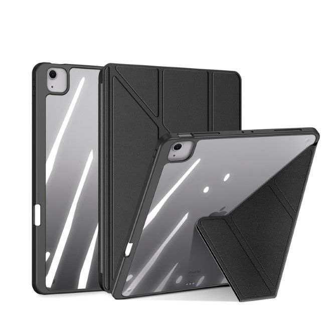 Dux Ducis - iPad Air 13 (2025/2024) / iPad Pro 12.9 (2022/2021/2020) Hülle - Leder Bookcover - Magi Series - schwarz