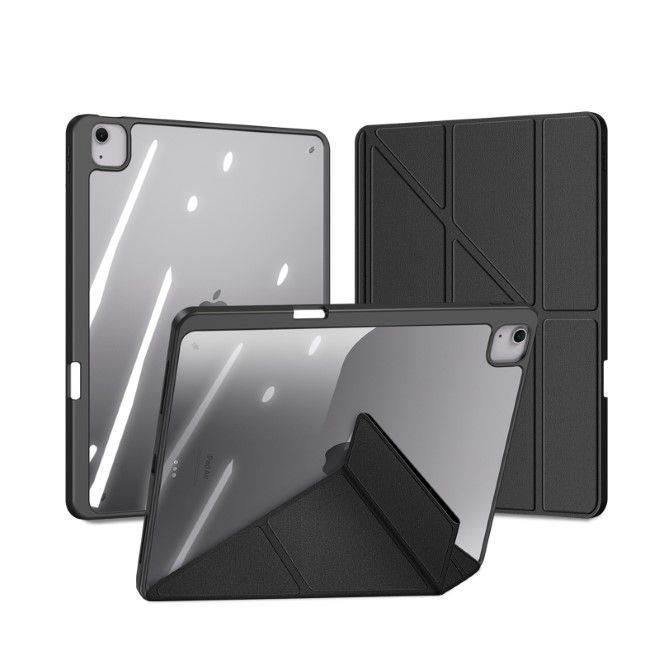 Dux Ducis - iPad Air 13 (2025/2024) / iPad Pro 12.9 (2022/2021/2020) Hülle - Leder Bookcover - Magi Series - schwarz