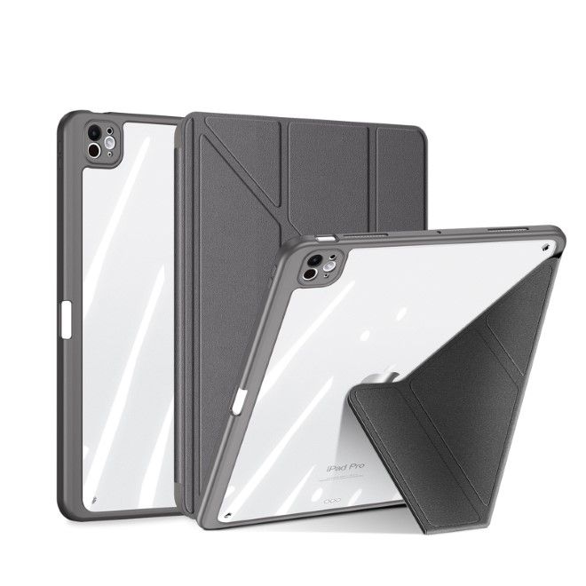 Dux Ducis - iPad Pro 11 (2024) Hülle - Leder Bookcover - Magi Series - grau