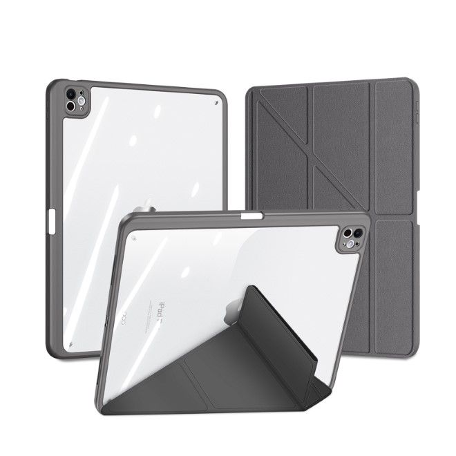 Dux Ducis - iPad Pro 11 (2024) Hülle - Leder Bookcover - Magi Series - grau