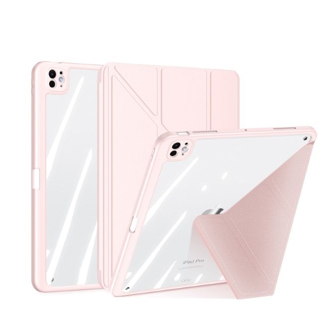 Dux Ducis - iPad Pro 11 (2024) Hülle - Leder Bookcover - Magi Series - rosa