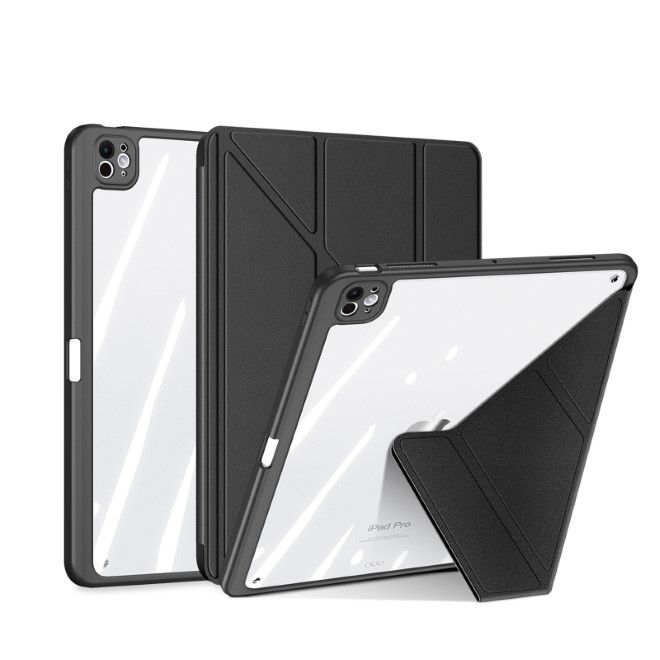 Dux Ducis - iPad Pro 13 (2024) Hülle - Leder Bookcover - Magi Series - schwarz