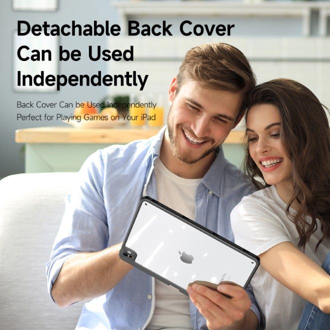 Dux Ducis - iPad Pro 13 (2024) Hülle - Leder Bookcover - Magi Series - schwarz