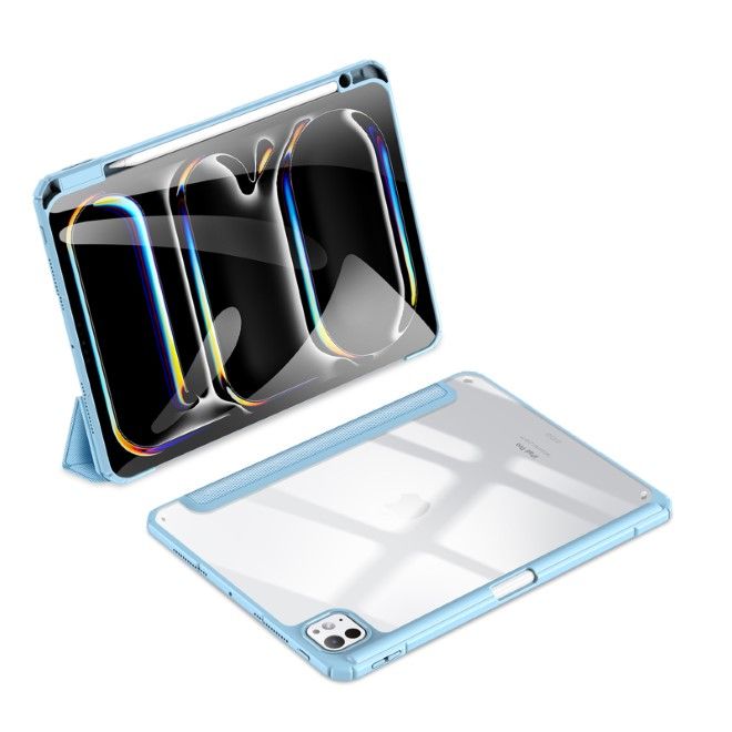 Dux Ducis - iPad Pro 11 (2024) Hülle - Leder Bookcover - Toby Series - blau