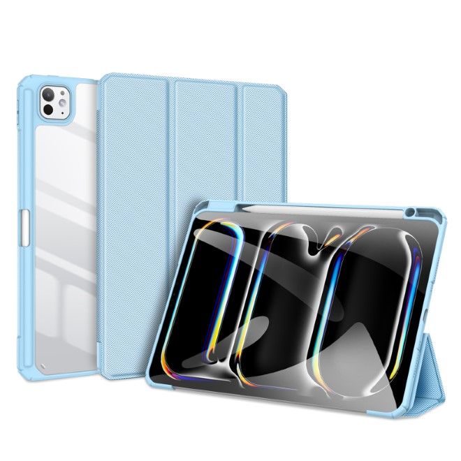 Dux Ducis - iPad Pro 11 (2024) Hülle - Leder Bookcover - Toby Series - blau