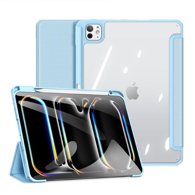 Dux Ducis - iPad Pro 11 (2024) Hülle - Leder Bookcover - Toby Series - blau