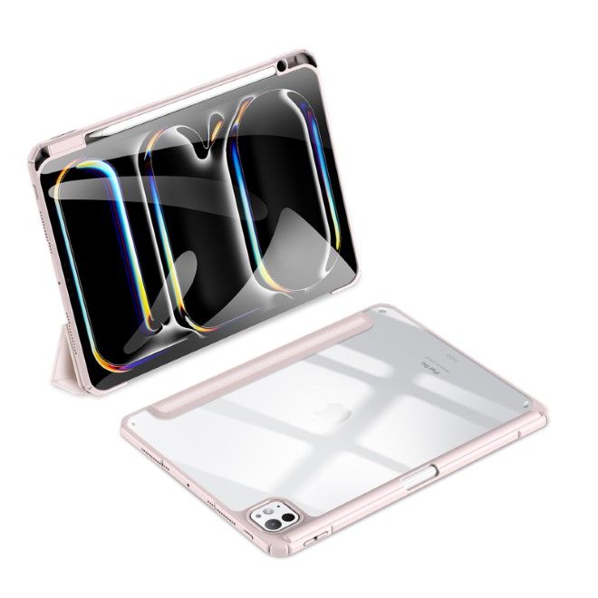 Dux Ducis - iPad Pro 11 (2024) Hülle - Leder Bookcover - Toby Series - rosa