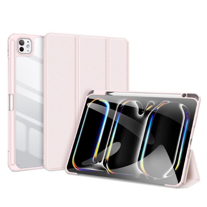 Dux Ducis - iPad Pro 11 (2024) Hülle - Leder Bookcover - Toby Series - rosa