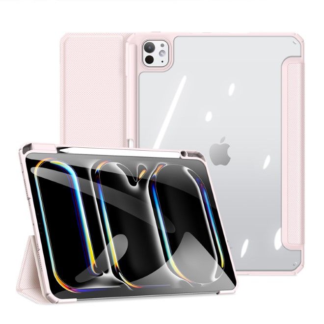 Dux Ducis - iPad Pro 11 (2024) Hülle - Leder Bookcover - Toby Series - rosa