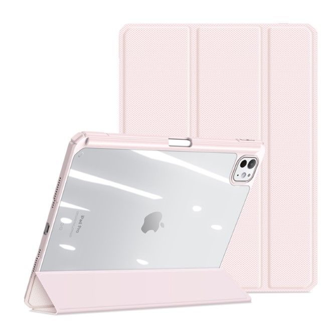 Dux Ducis - iPad Pro 11 (2024) Hülle - Leder Bookcover - Toby Series - rosa