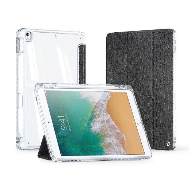 Dux Ducis - iPad 10.2 (2021/2020/2019) / iPad Air 3 (2019) / iPad Pro 10.5 (2017) Hülle - Leder Bookcover - Unid Series - schwarz
