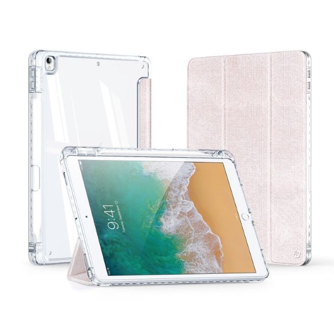 Dux Ducis - iPad 10.2 (2021/2020/2019) / iPad Air 3 (2019) / iPad Pro 10.5 (2017) Hülle - Leder Bookcover - Unid Series - rosa