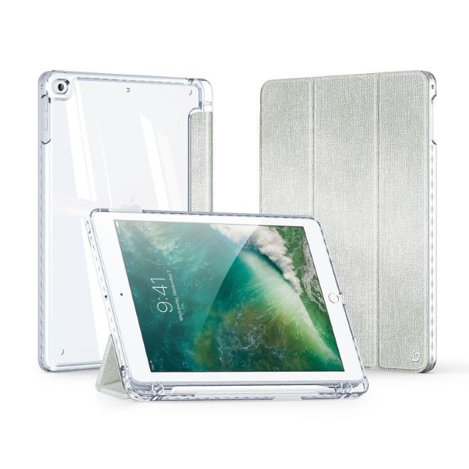 Dux Ducis - iPad 9.7 (2018/2017) / Air / Air 2 Hülle - Leder Bookcover - Unid Series - grün